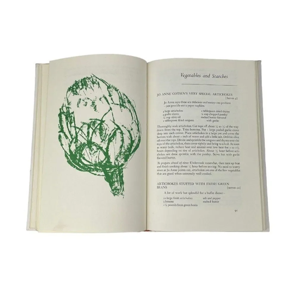 Vintage 1974 The Just Delicious Cook Book Ruth Mellinkoff HC Recipes Illustrated